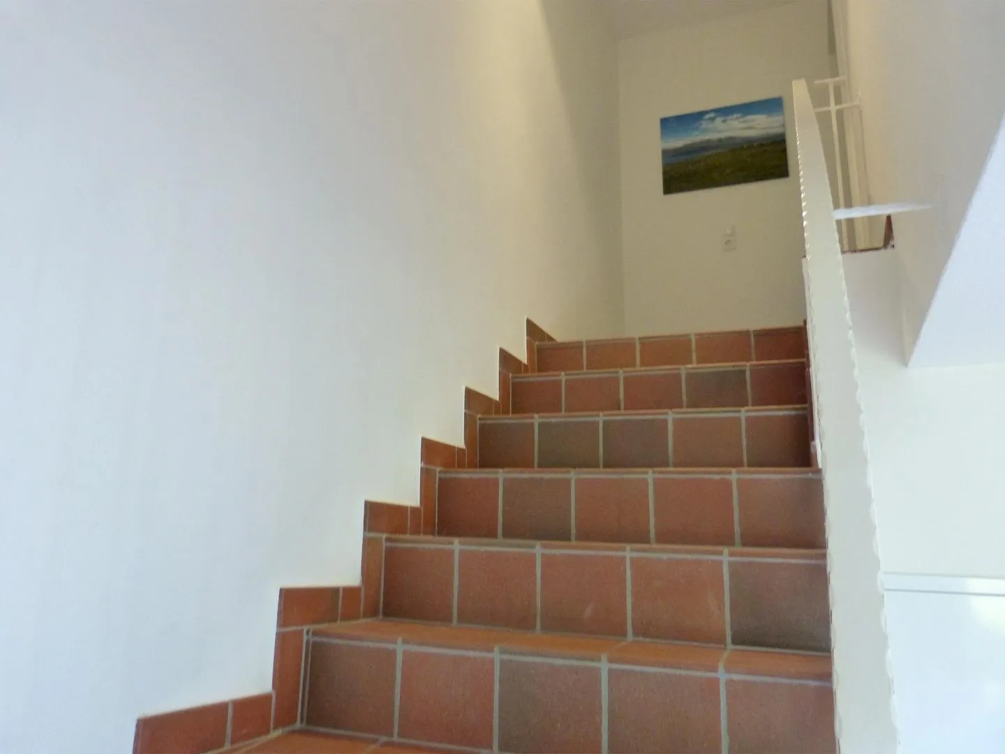 Haus *Strandweg 8* Friesenhaushälfte *Steuerbord* Süddorf auf Amrum - Treppenaufgang im Ferienhaus Steuerbord in Süddorf auf Amrum