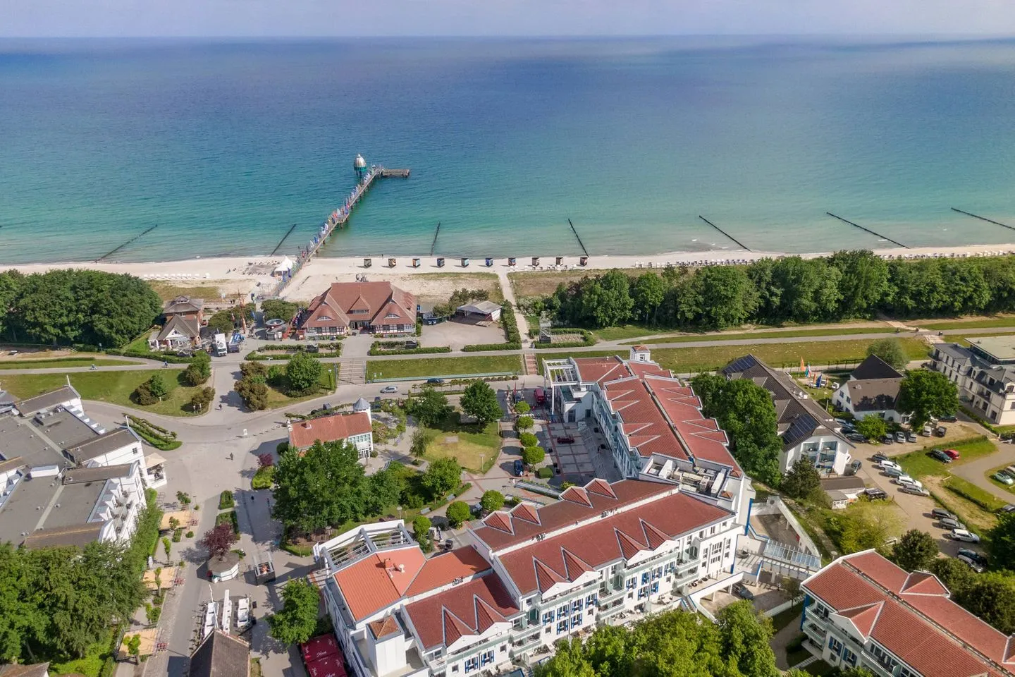 Deichperle Zingst - Vogelperspektive