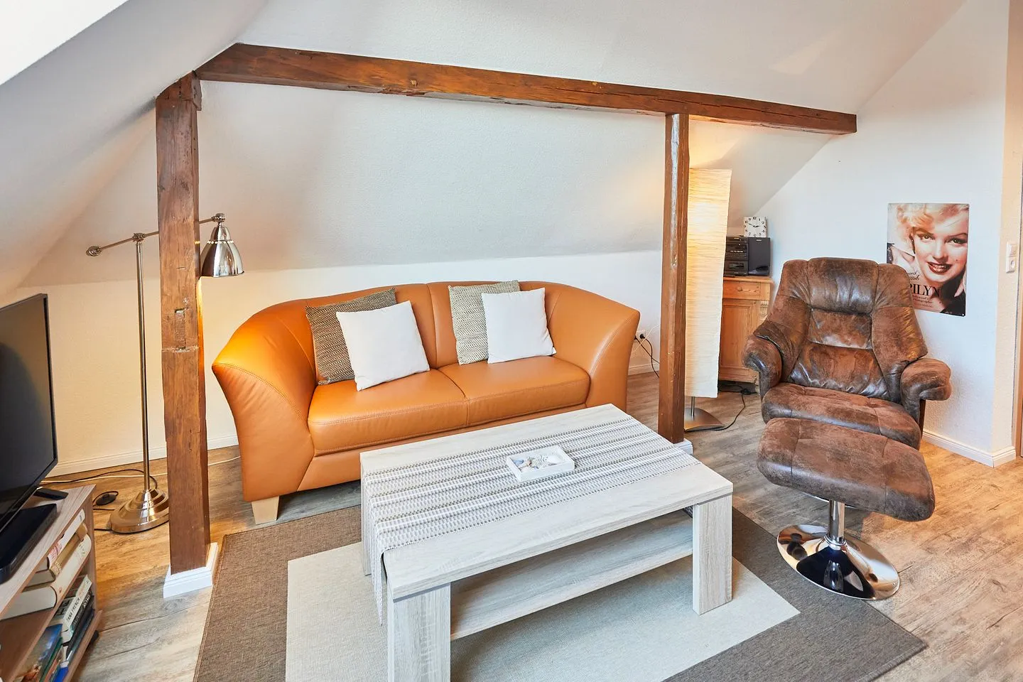 Hus up de D Studio Borkum - Wohnzimmer