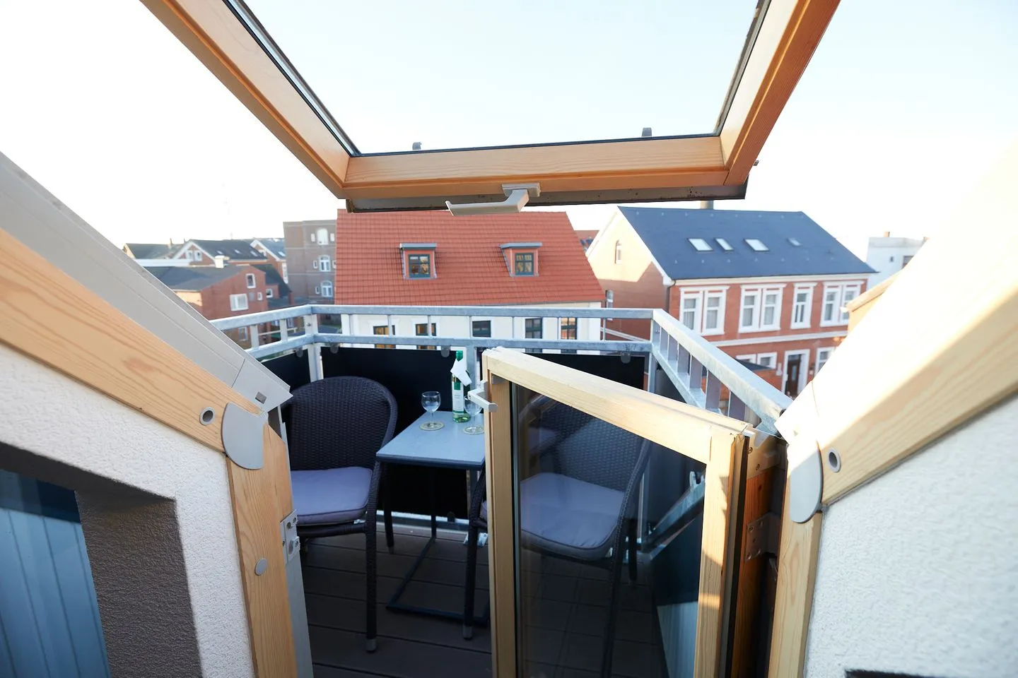 Hus up de D Studio Borkum - Balkon