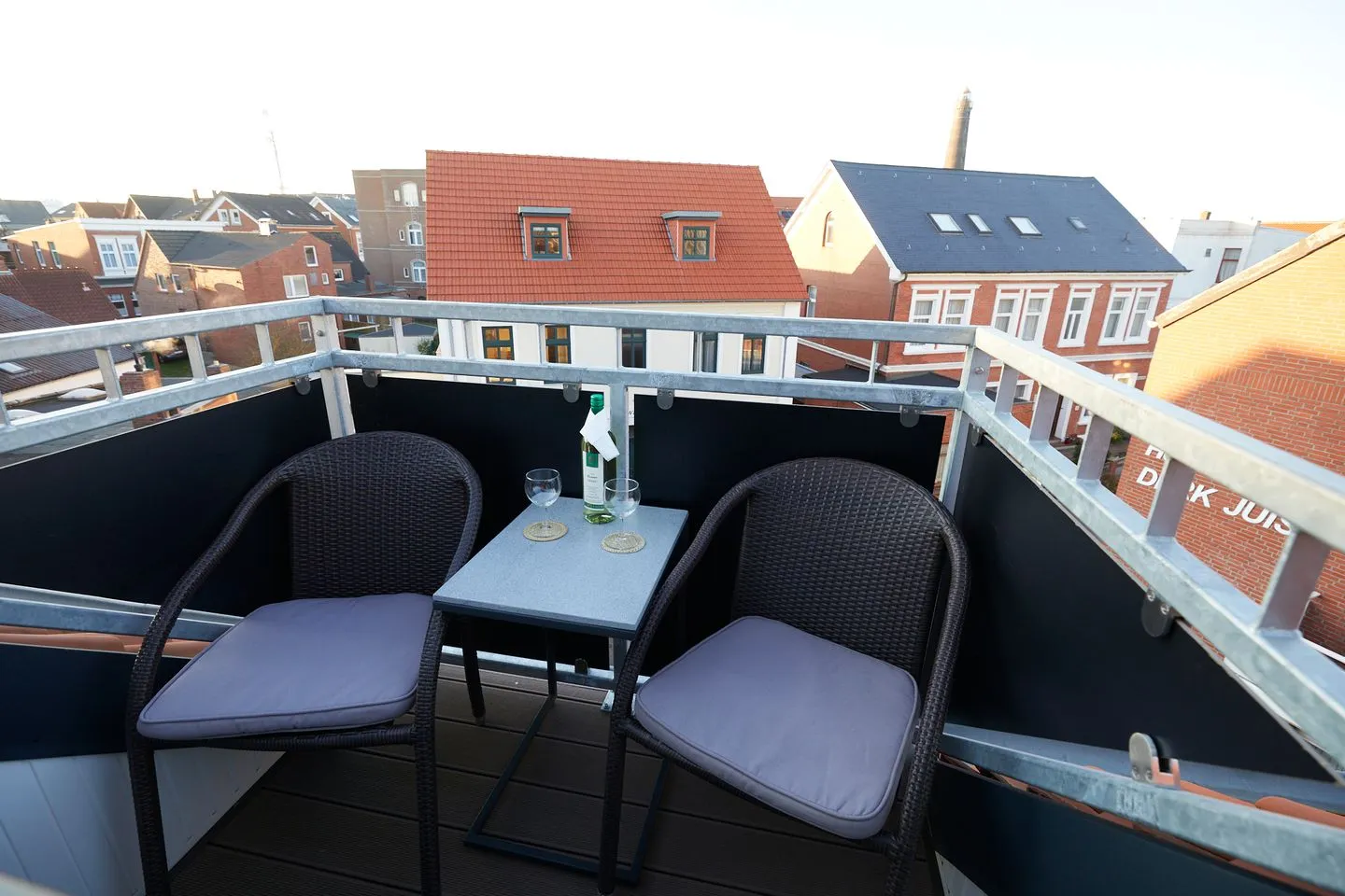 Hus up de D Studio Borkum - Balkon