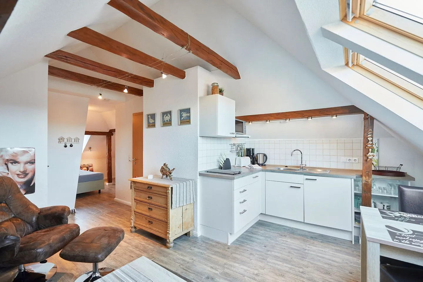 Hus up de D Studio Borkum - Küche / Küchenzeile