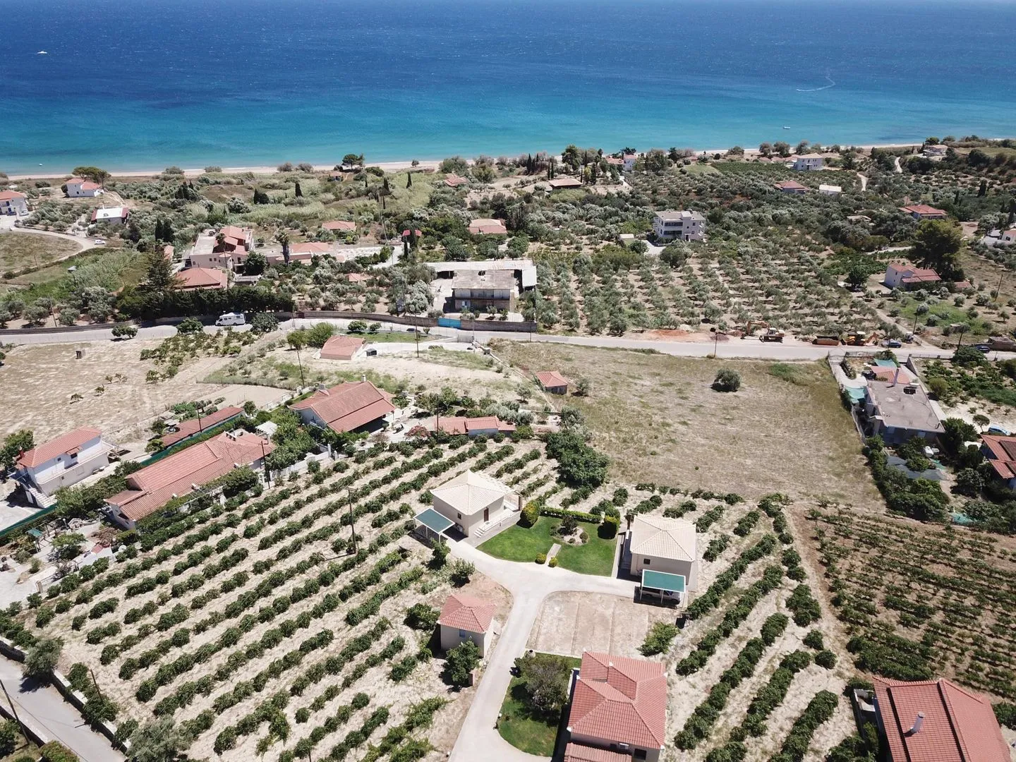 Takis Bizos House 2 Koroni - Bird's eye view