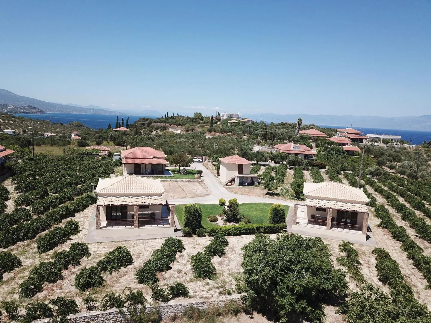 Takis Bizos House 2 Koroni - Bird's eye view