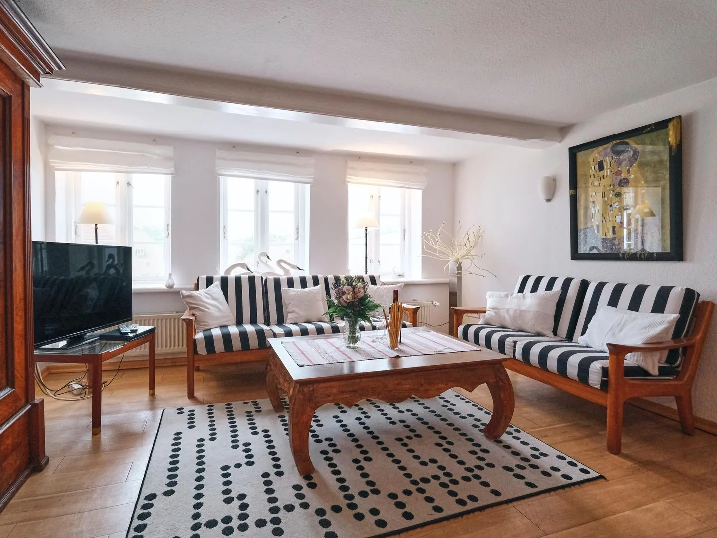 Ferienwohnung Hafenblick Flensburg - Wohnzimmer