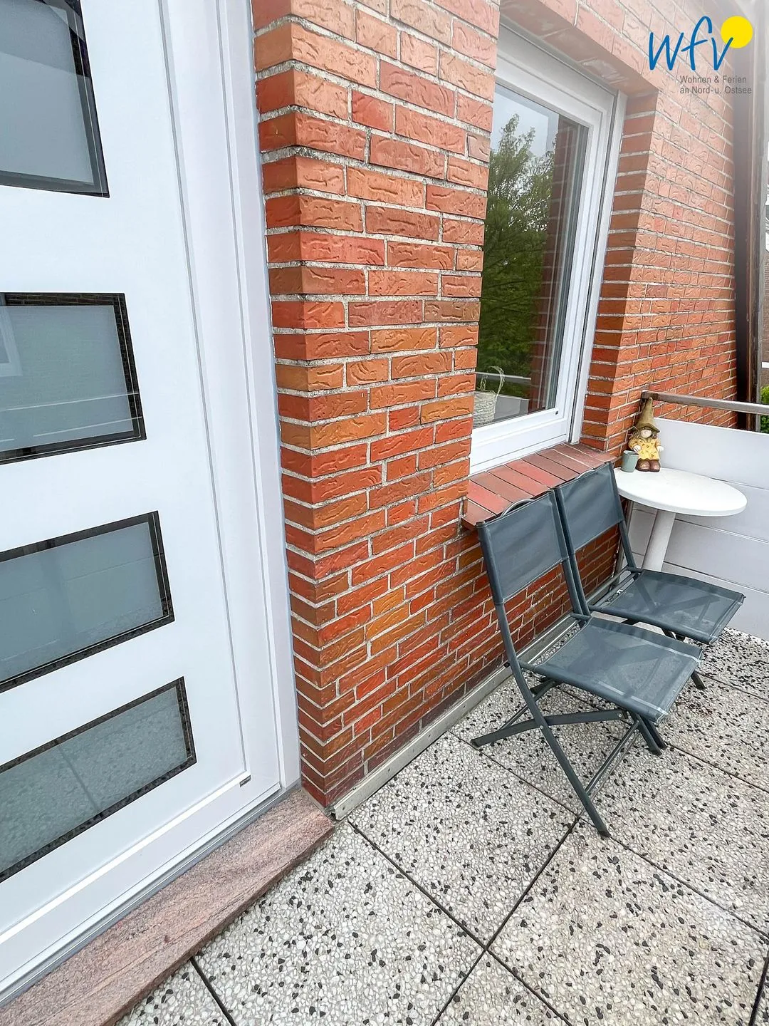Haus Seemöwe Ferienwohnung Möwennest Borkum - Fassade / Eingang