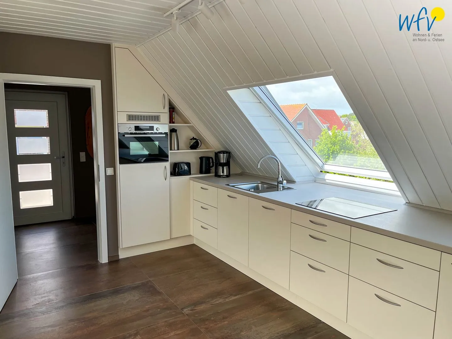 Haus Seemöwe Ferienwohnung Möwennest Borkum - Küche / Küchenzeile