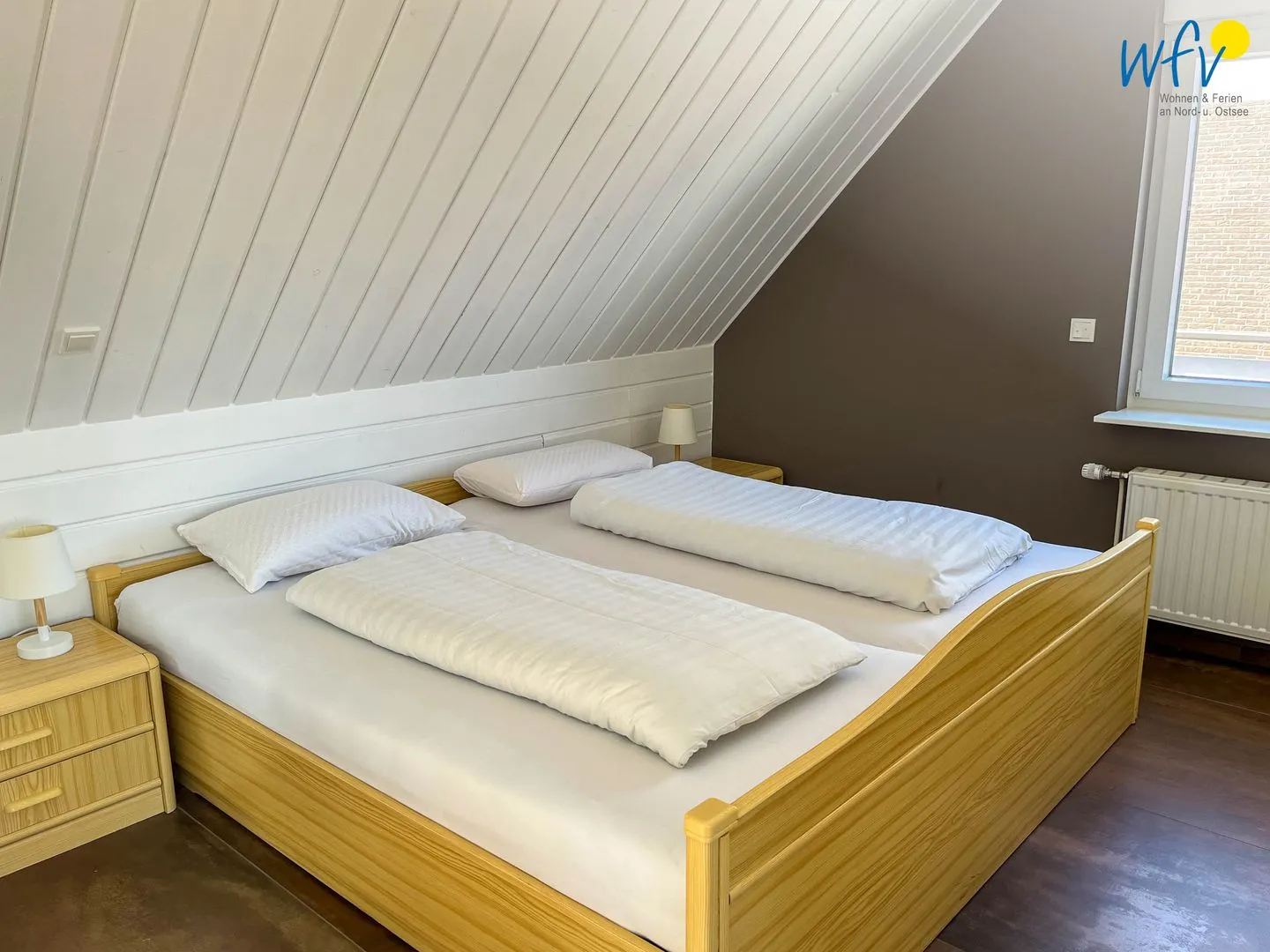 Haus Seemöwe Ferienwohnung Möwennest Borkum - Schlafzimmer