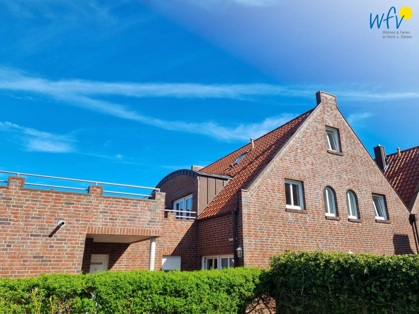 Haus Greune-Stee 49 Ferienwohnung Südstrandkrabbe Borkum - Hauptansicht