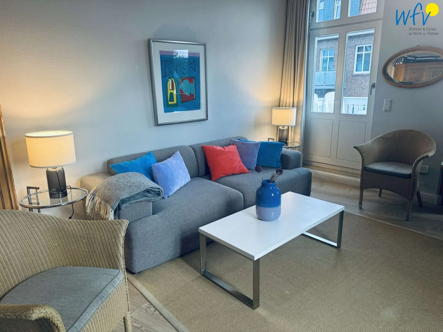 Logirhaus Doyen Ferienwohnung Robbenplate Juist - Wohnzimmer