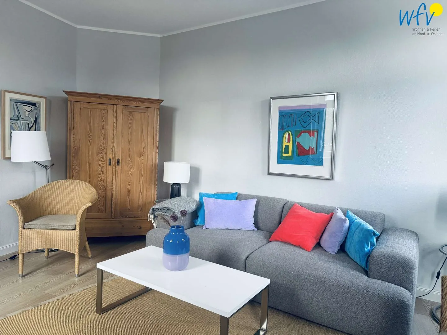 Logirhaus Doyen Ferienwohnung Robbenplate Juist - Wohnzimmer