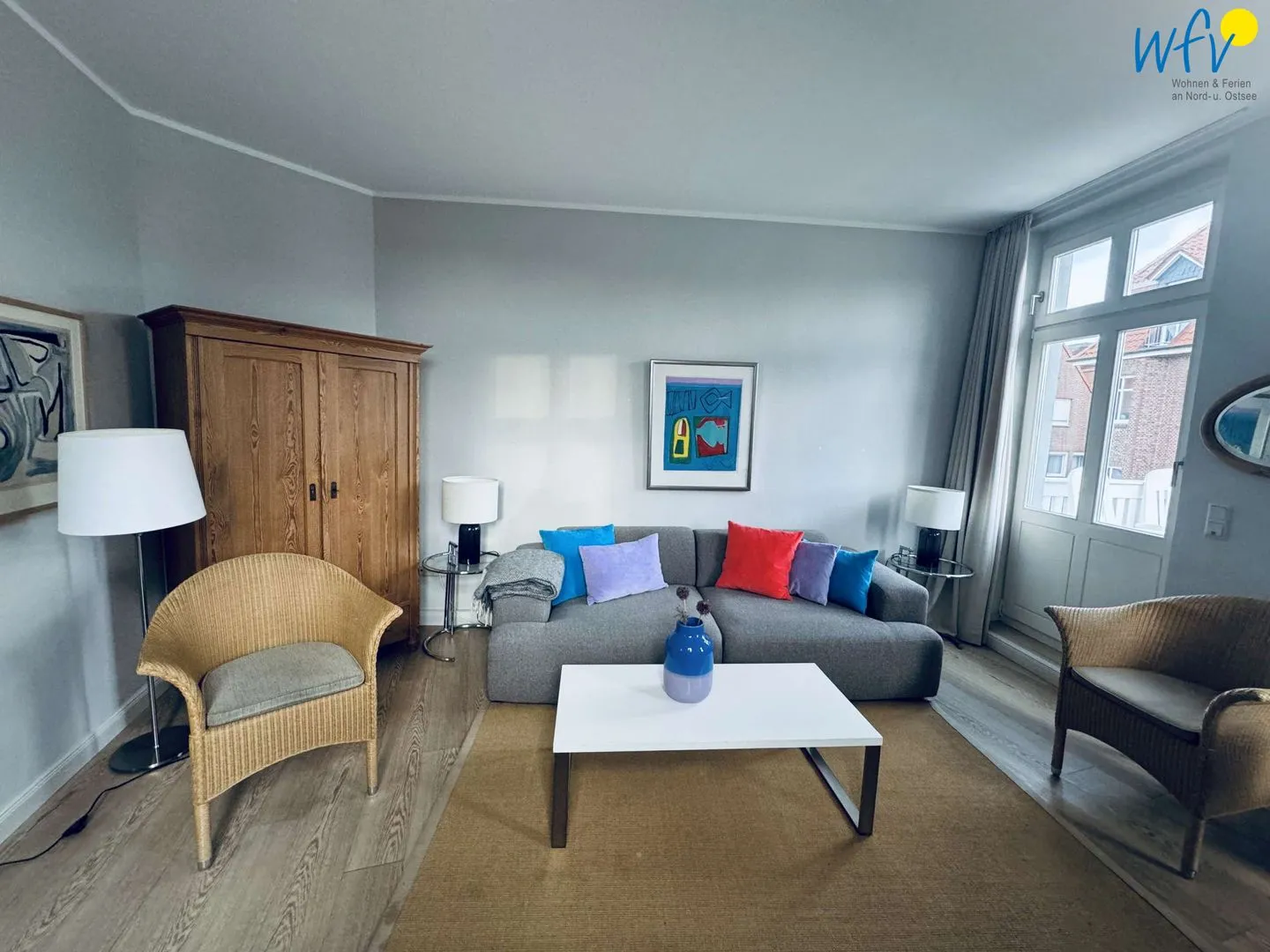 Logirhaus Doyen Ferienwohnung Robbenplate Juist - Wohnzimmer