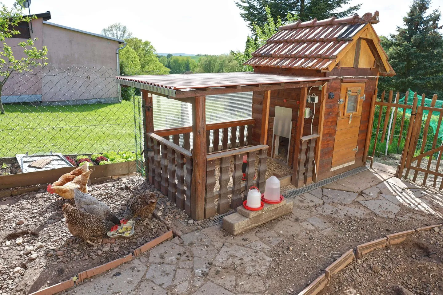 Ferienwohnung Altensteinblick Thüringer Wald - Frische Eier von glücklichen Hühnern? Gibt es direkt im Garten