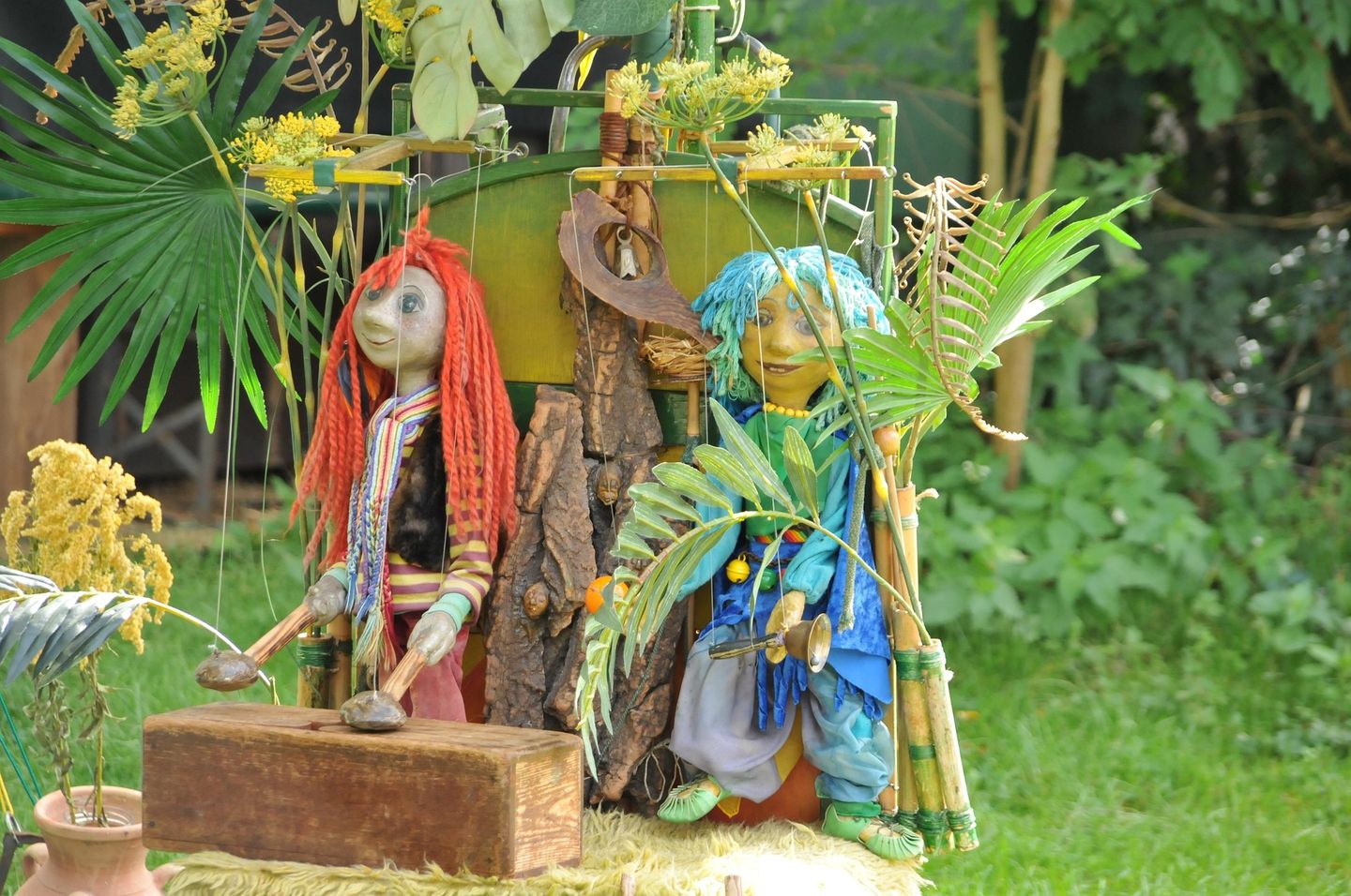 Marionettenpuppe im Puppenspiel