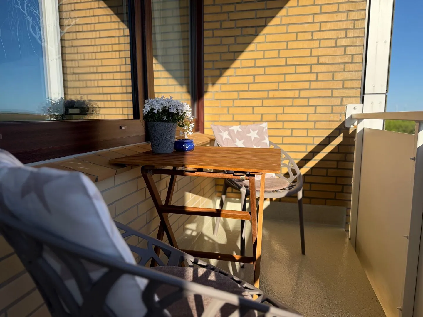 Ferienwohnung Brandenburgerstr. 11 - Dühne16 mit kleinem Meerblick Westerland - Balkon