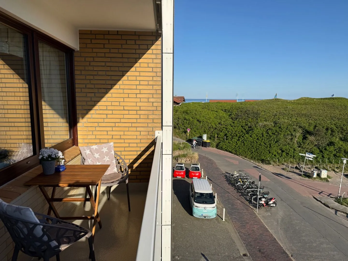 Ferienwohnung Brandenburgerstr. 11 - Dühne16 mit kleinem Meerblick Westerland - Balkon