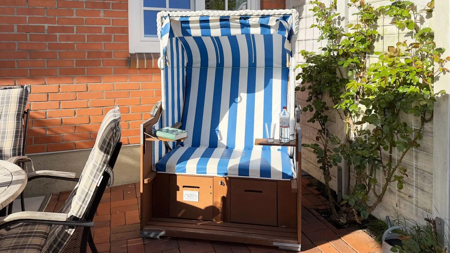 Haus Pesel Ferienwohnung *Reetblick* Norddorf auf Amrum - Terrasse