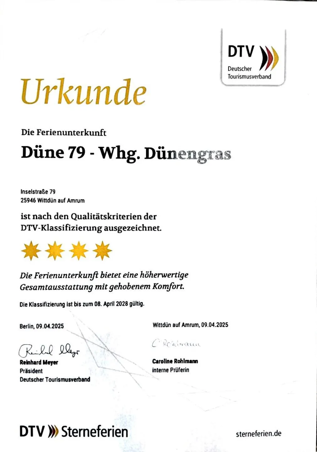 Haus Dünenperle Ferienwohnung "Dünengras" Wittdün auf Amrum -