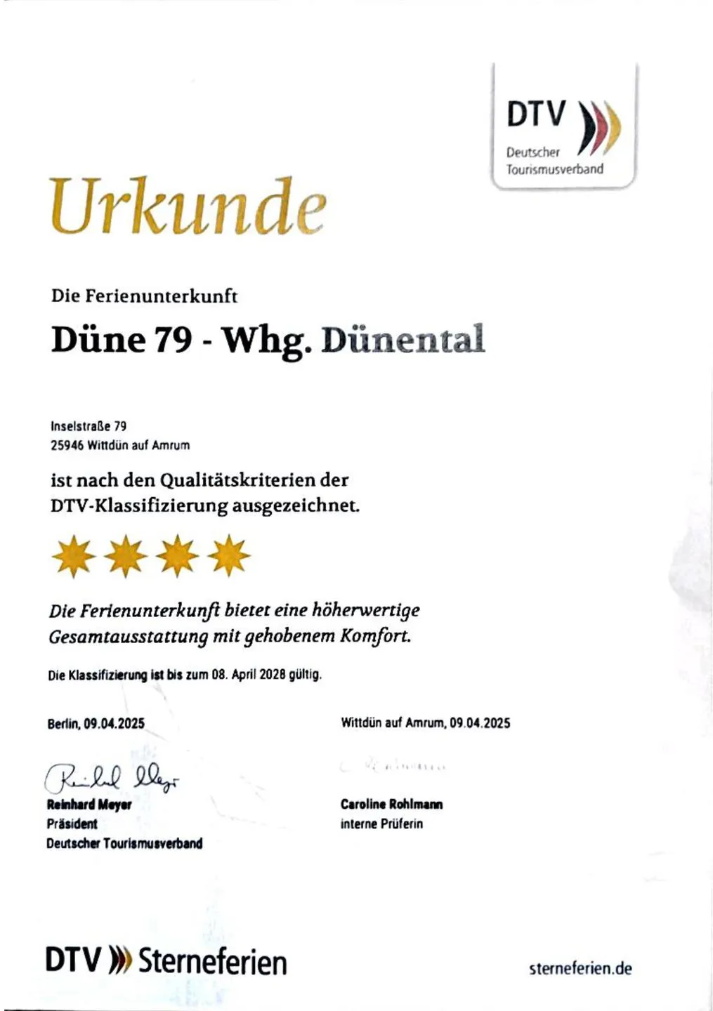 Haus Dünenperle Ferienwohnung "Dünental" Wittdün auf Amrum -