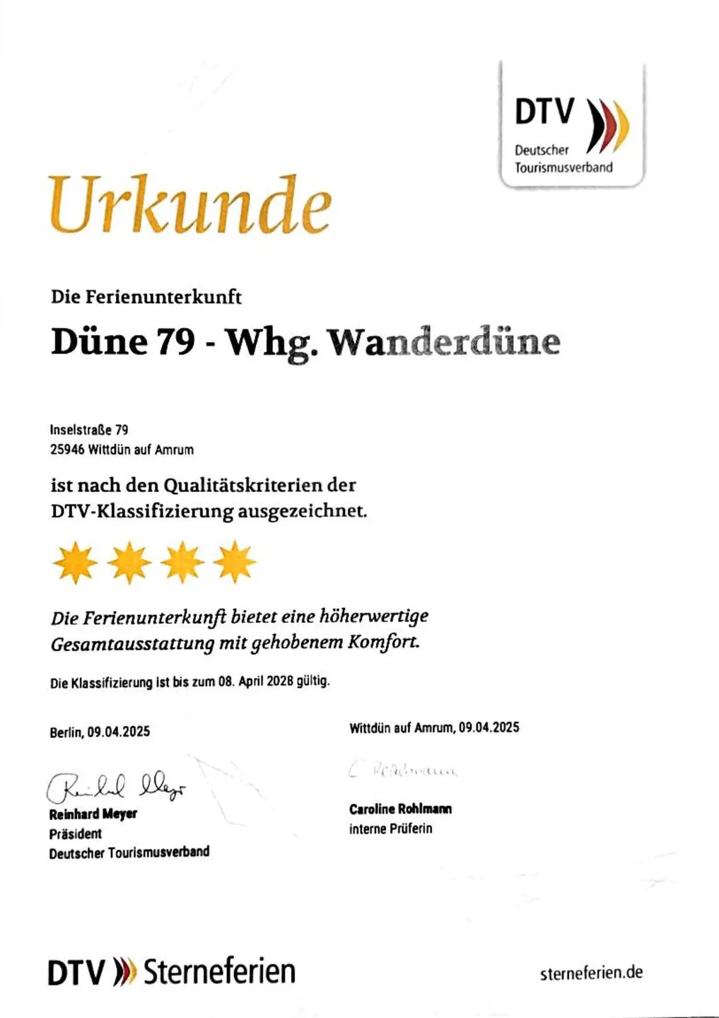 Haus Dünenperle Ferienwohnung "Wanderdüne" Wittdün auf Amrum -