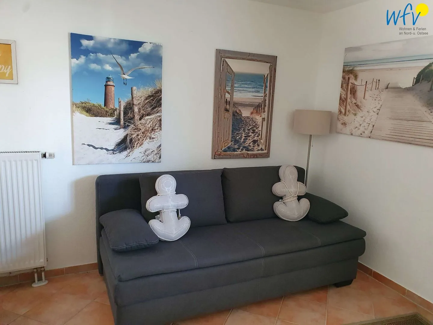 Appartementhaus Waldstraße - Baabe Ferienwohnung Sonnenschein Rügen - Baabe - Wohnzimmer