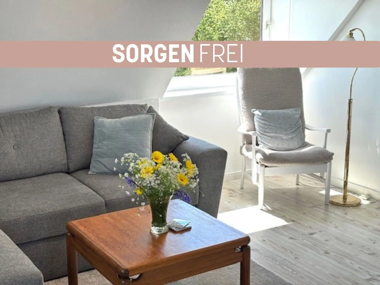 Sorgenfrei Glücksburg - Wohnzimmer