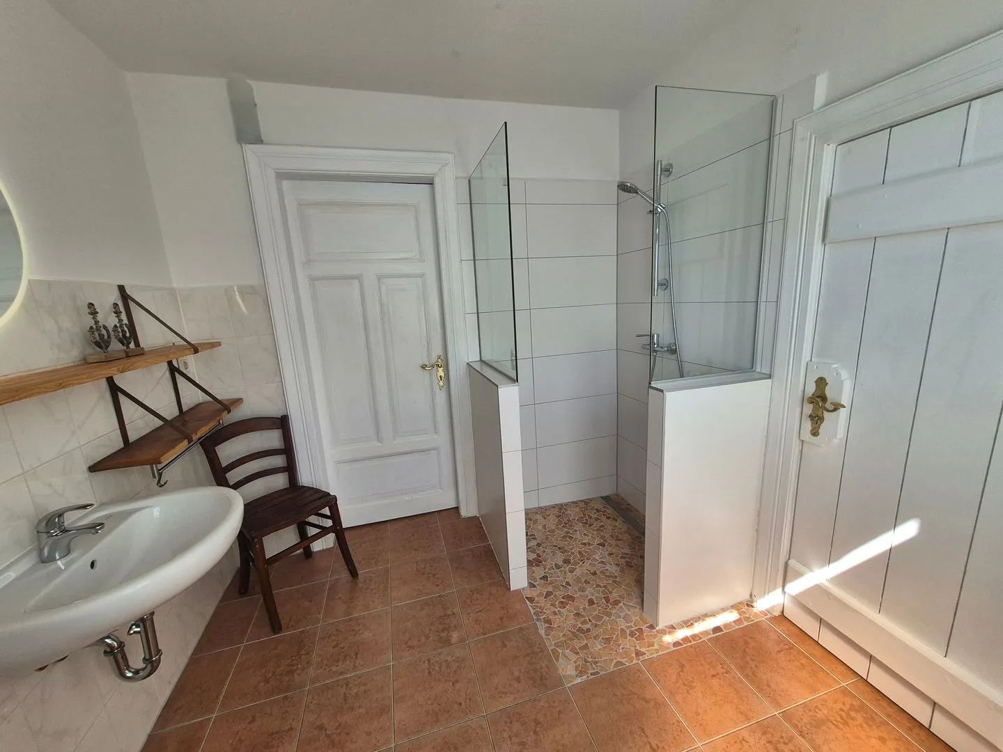 (AMW18) Ferienwohnung Alte Liebe Niendorf - Badezimmer