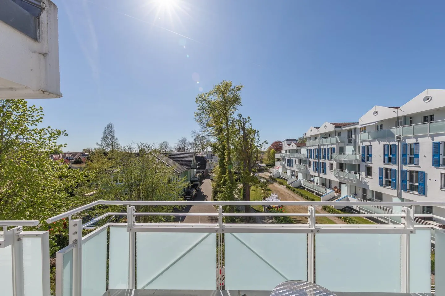 Kleine Freiheit Zingst - Ferienwohnung Kleine Freiheit Ausblick vom Balkon