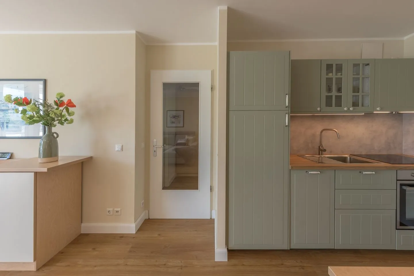 Herzmuschel Zingst - Ferienwohnung Herzmuschel Blick auf die offene Küche
