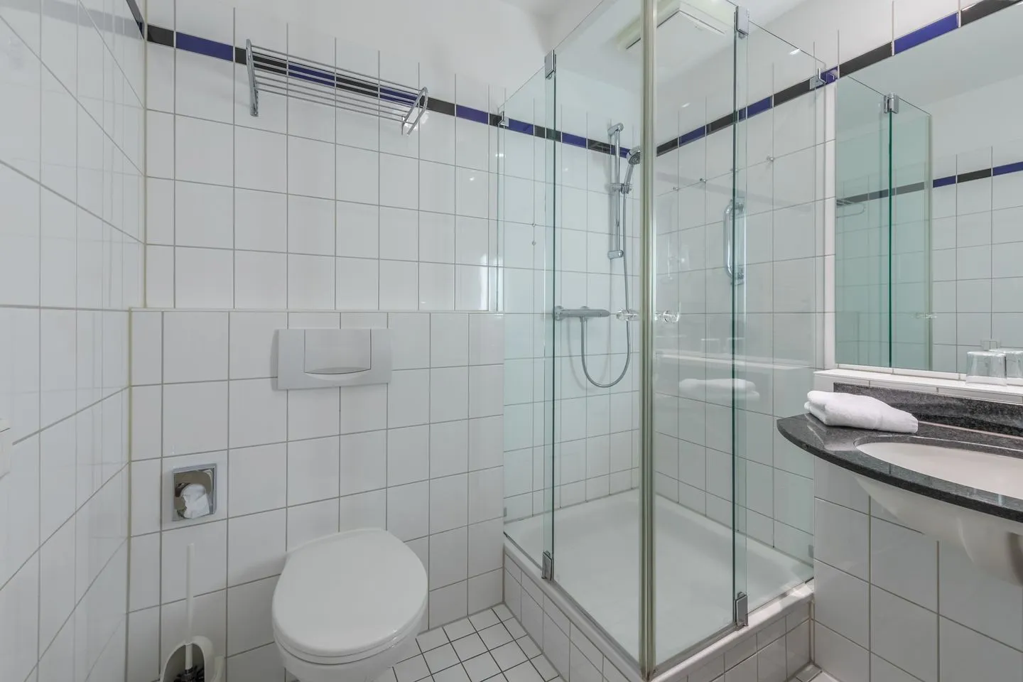 Sturmmöwe Zingst - Ferienwohnung Sturmmöwe Badezimmer mit Glasdusche