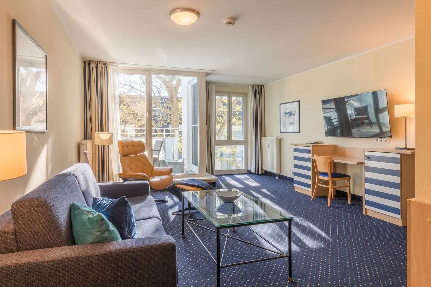 An de See Zingst - Ferienwohnung An de See Blick in den offenen Wohnbereich