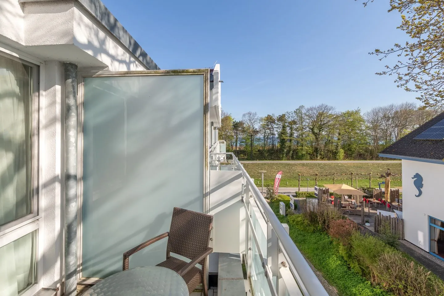 An de See Zingst - Ferienwohnung An de See Balkon mit Ostseeblick