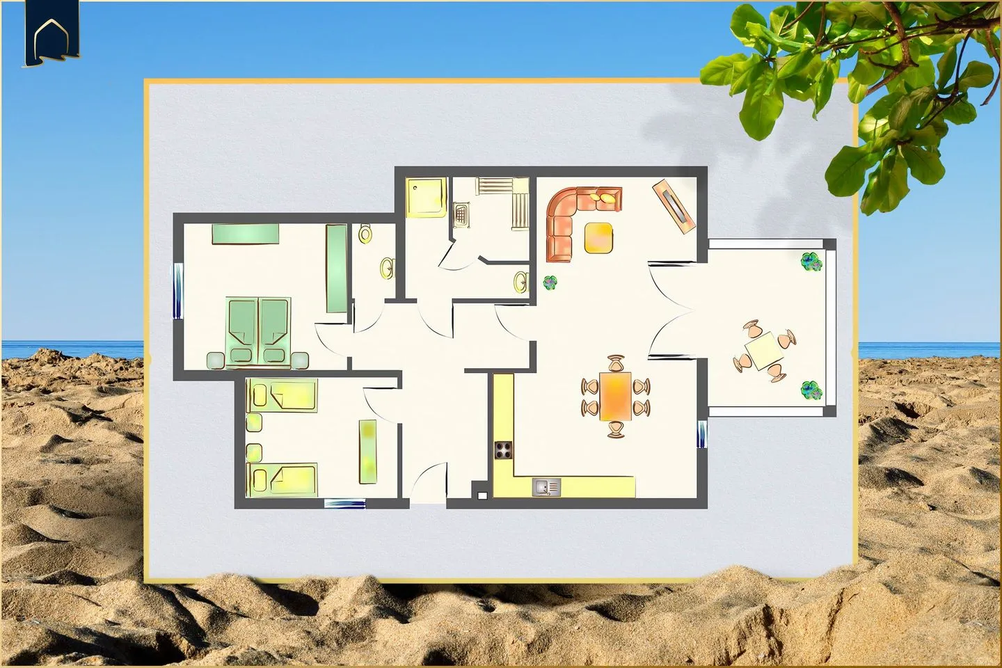 Loddin App. Krebs Ostseebad Loddin -