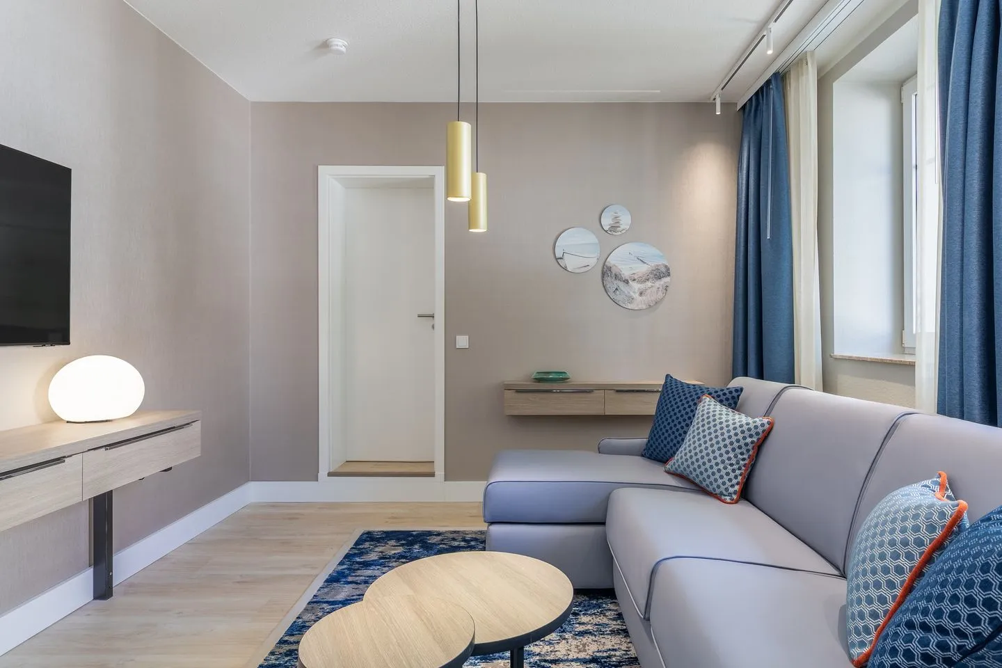 Hafendomicil Kleines Meer Waren (Müritz) - Ferienwohnung Hafendomicil Kleines Meer Waren Wohnbereich