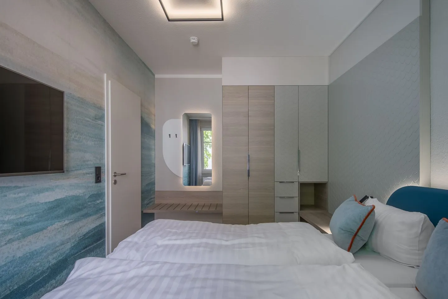 Hafendomicil Kleines Meer Waren (Müritz) - Ferienwohnung Hafendomicil Kleines Meer Waren Schlafzimmer