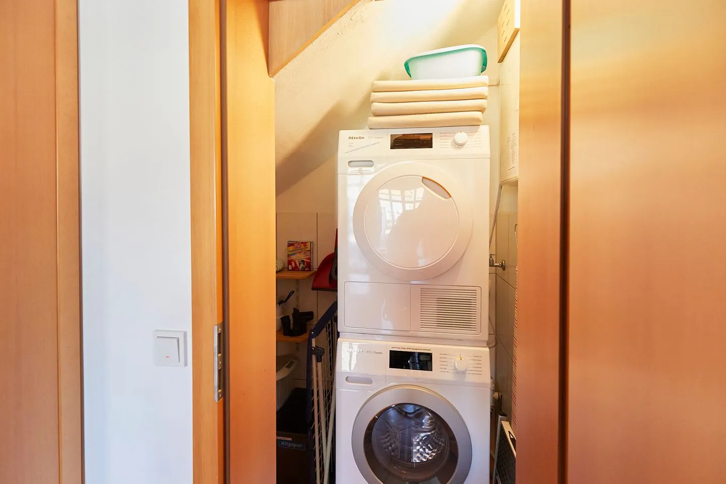 Haus Stella Maris - Ferienwohnung Lichtblick Borkum - Waschmaschine und Trockner