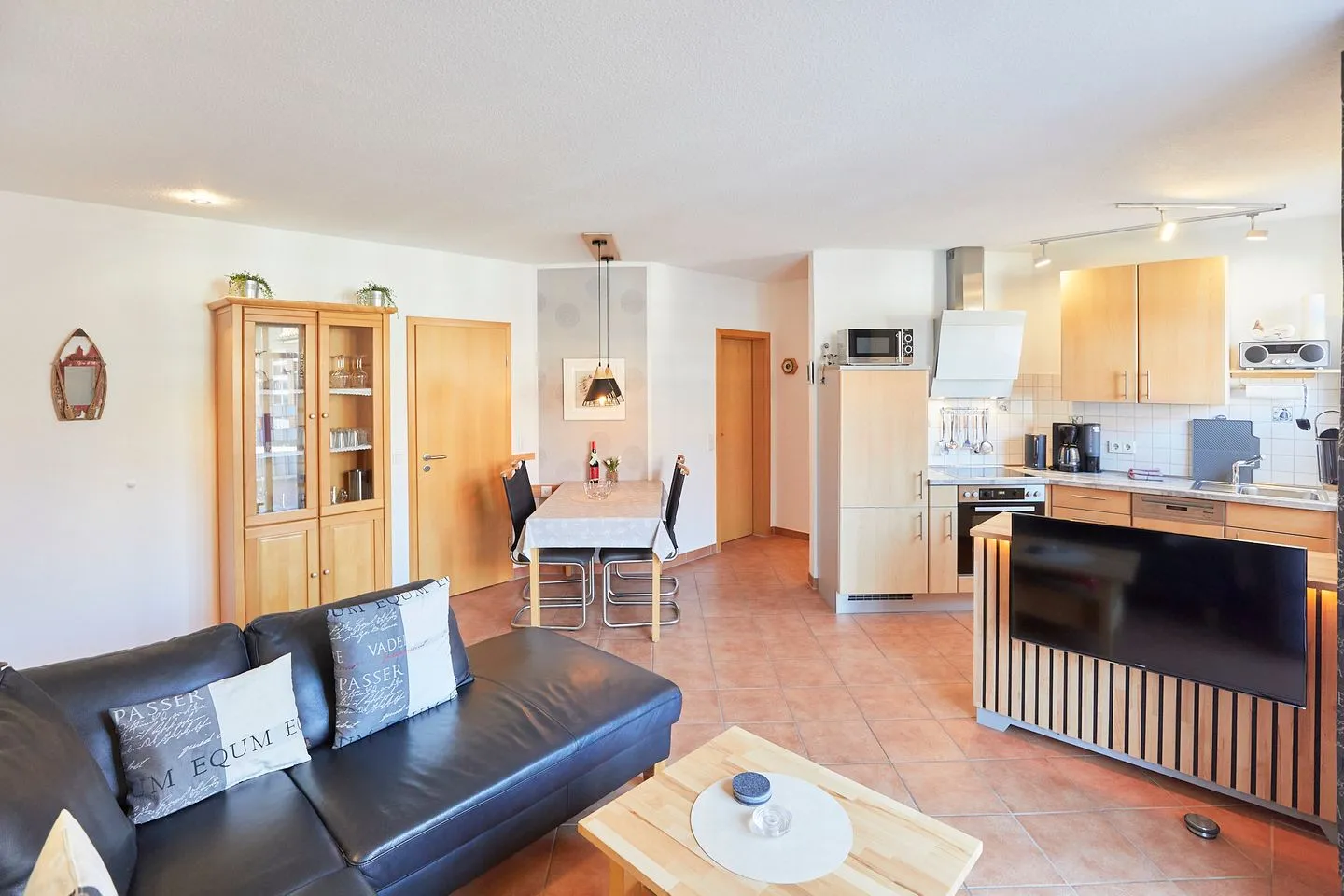 Haus Stella Maris - Ferienwohnung Lichtblick Borkum - Wohnzimmer