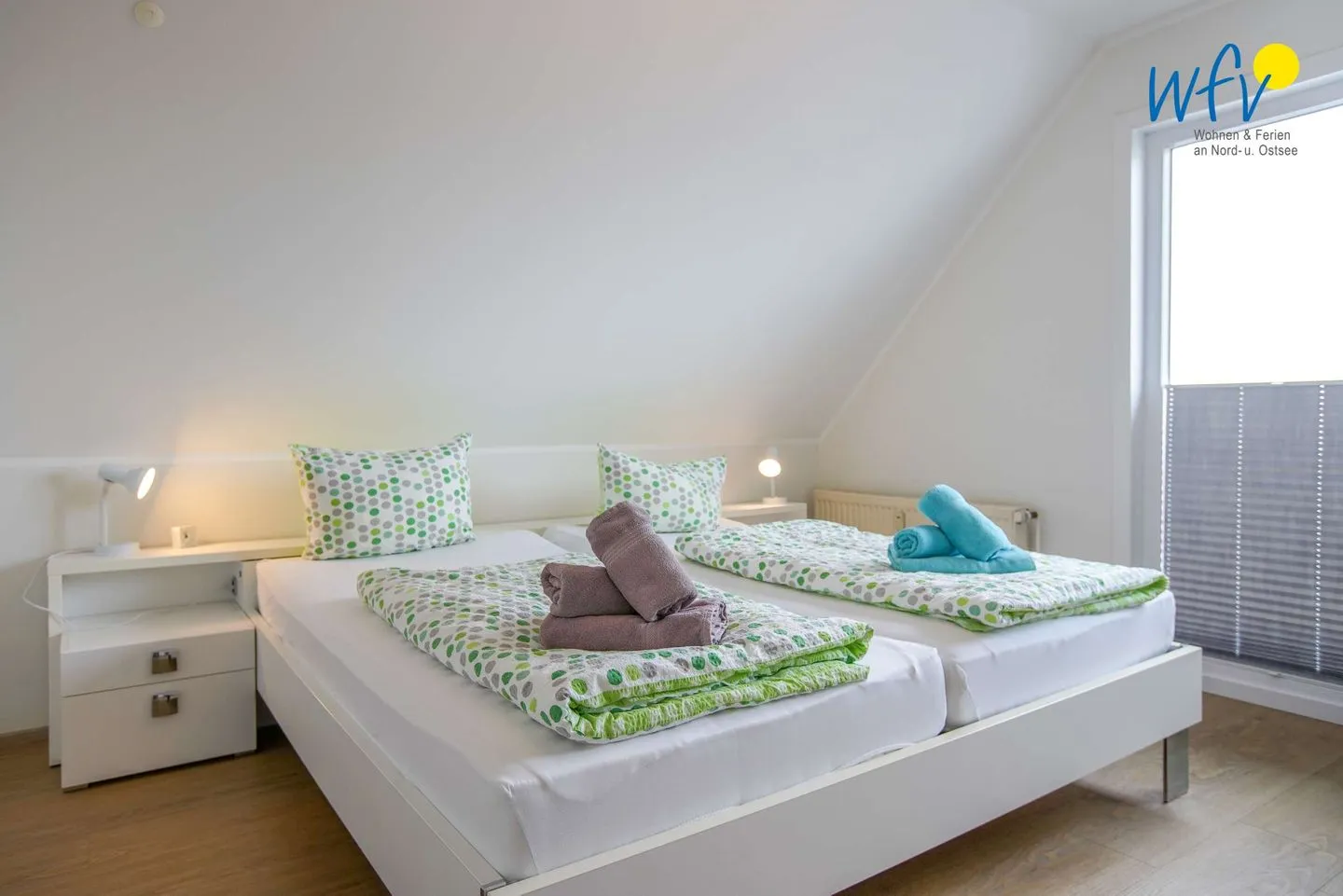 Apartmenthaus Roberta Ferienwohnung Leuchtturm Borkum - Schlafzimmer