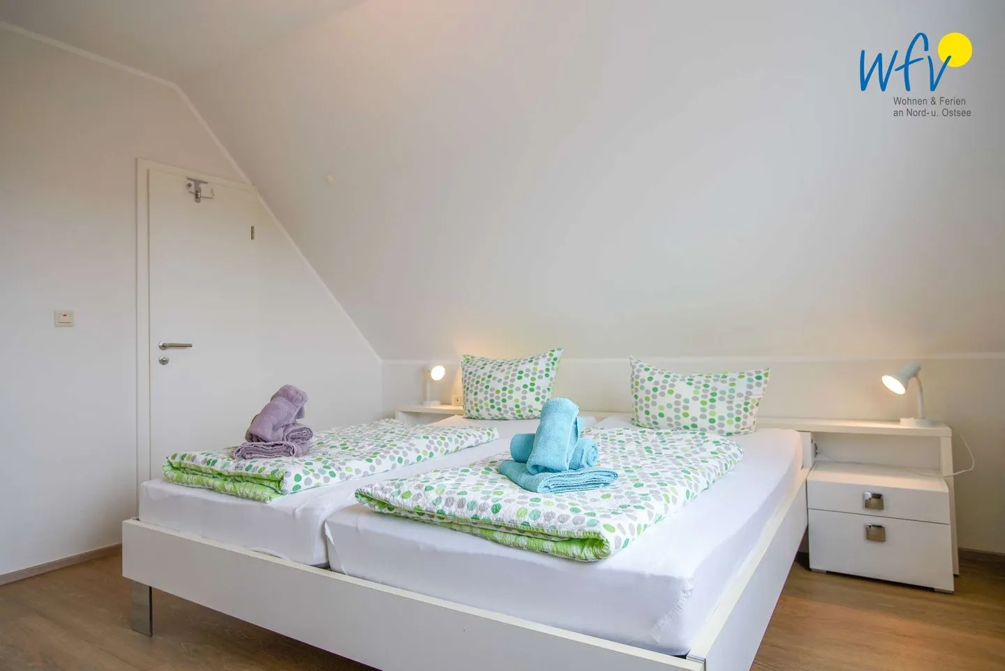 Apartmenthaus Roberta Ferienwohnung Leuchtturm Borkum - Schlafzimmer