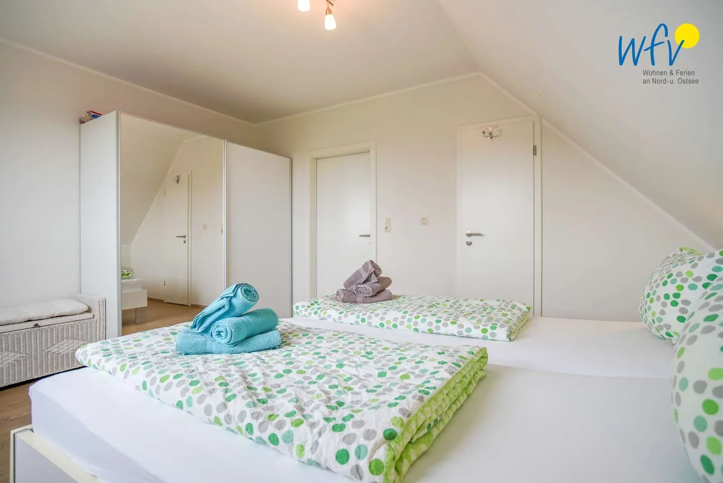 Apartmenthaus Roberta Ferienwohnung Leuchtturm Borkum - Schlafzimmer