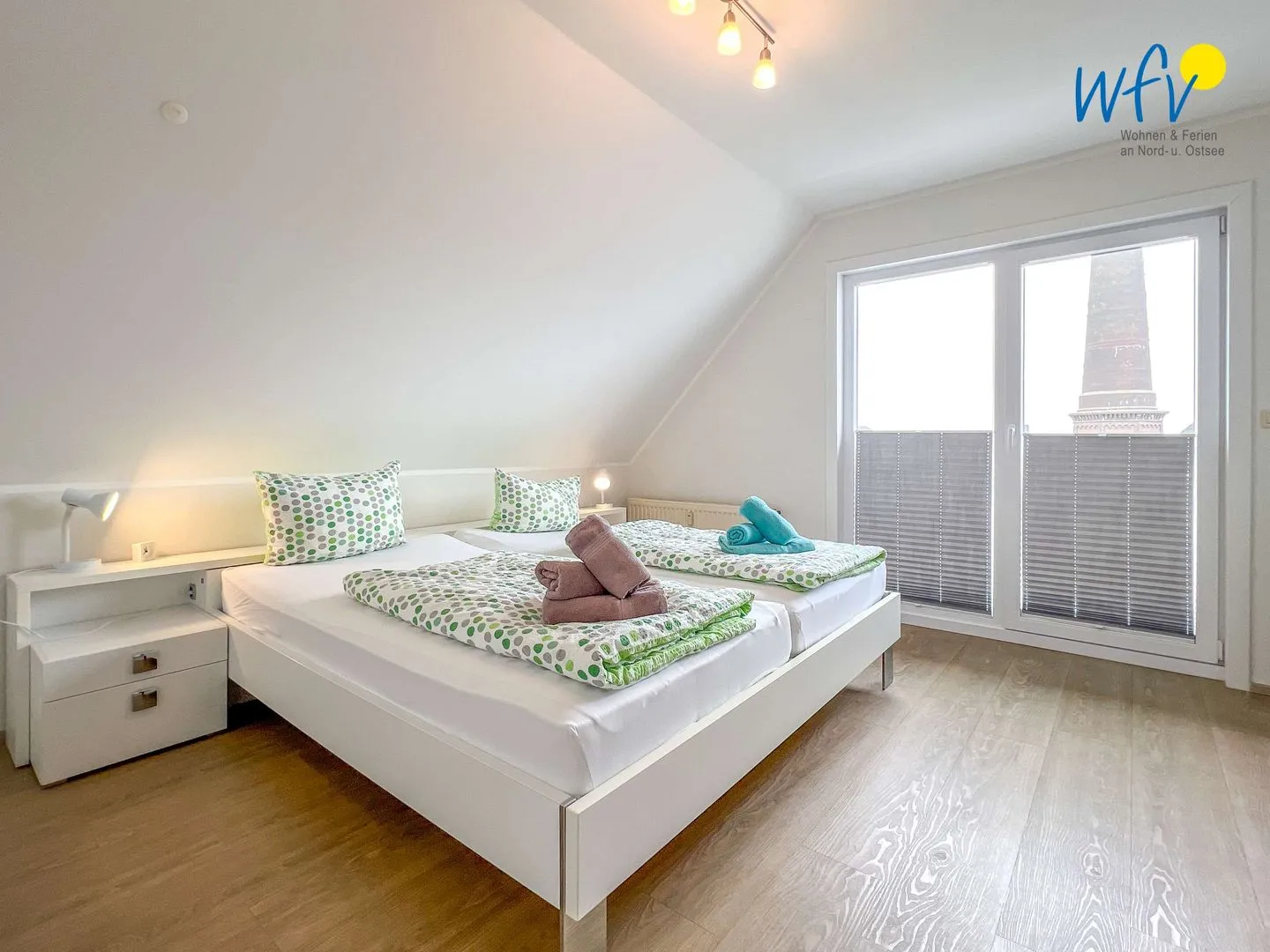 Apartmenthaus Roberta Ferienwohnung Leuchtturm Borkum - Schlafzimmer