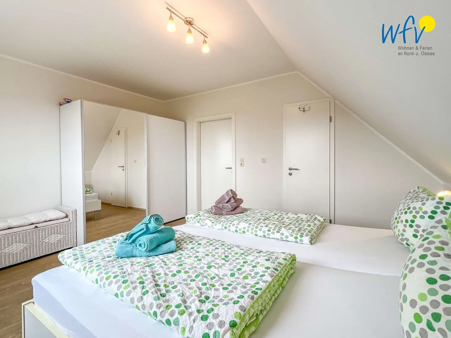 Apartmenthaus Roberta Ferienwohnung Leuchtturm Borkum - Schlafzimmer
