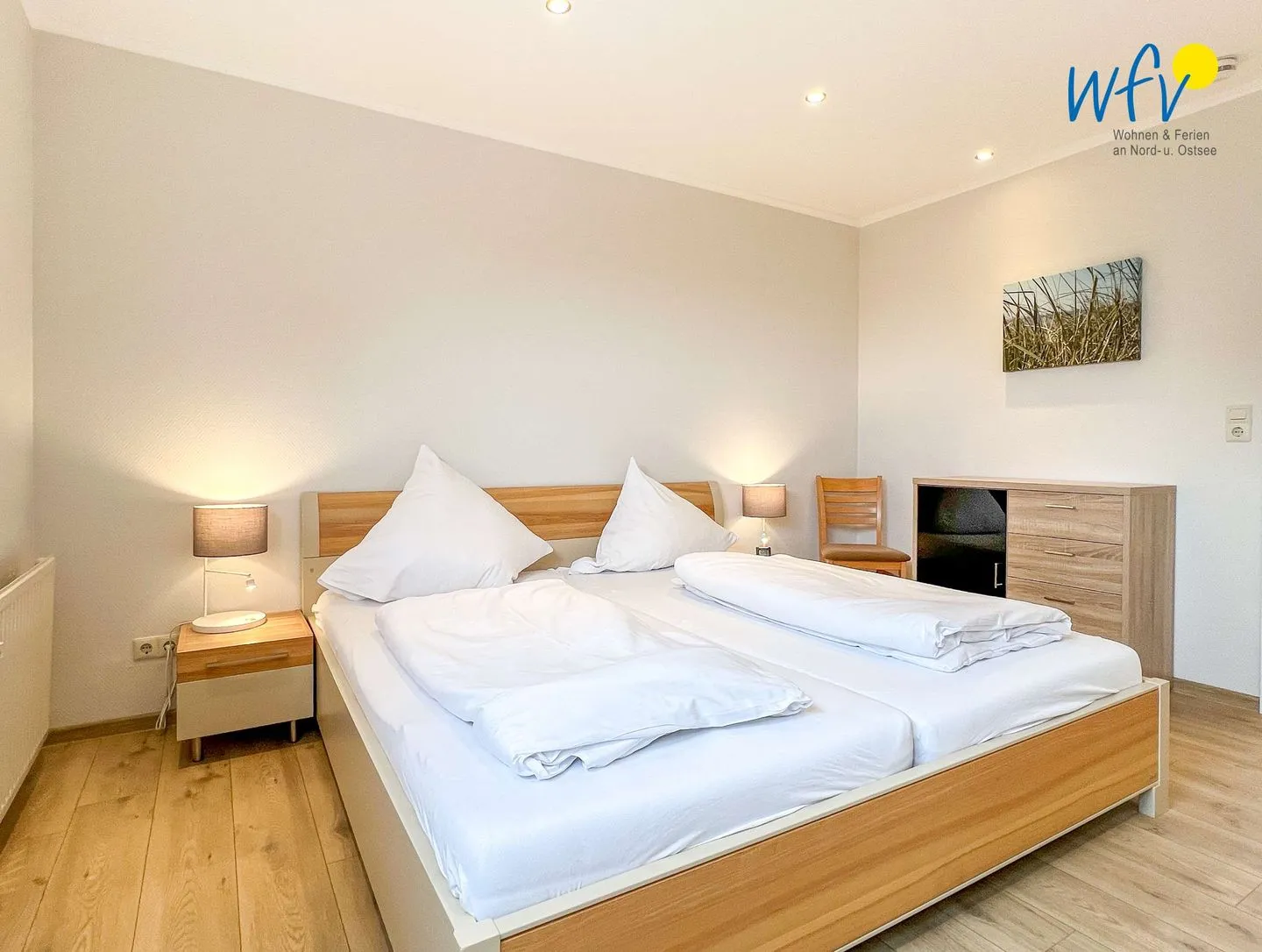 Apartmenthaus Roberta Ferienwohnung Borkum Riff Borkum - Schlafzimmer