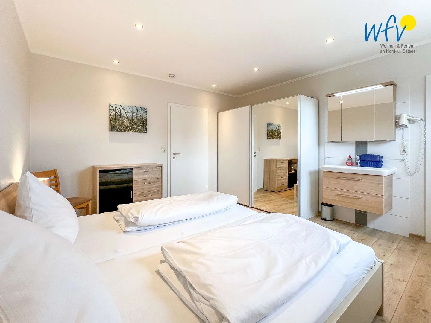 Apartmenthaus Roberta Ferienwohnung Borkum Riff Borkum - Schlafzimmer