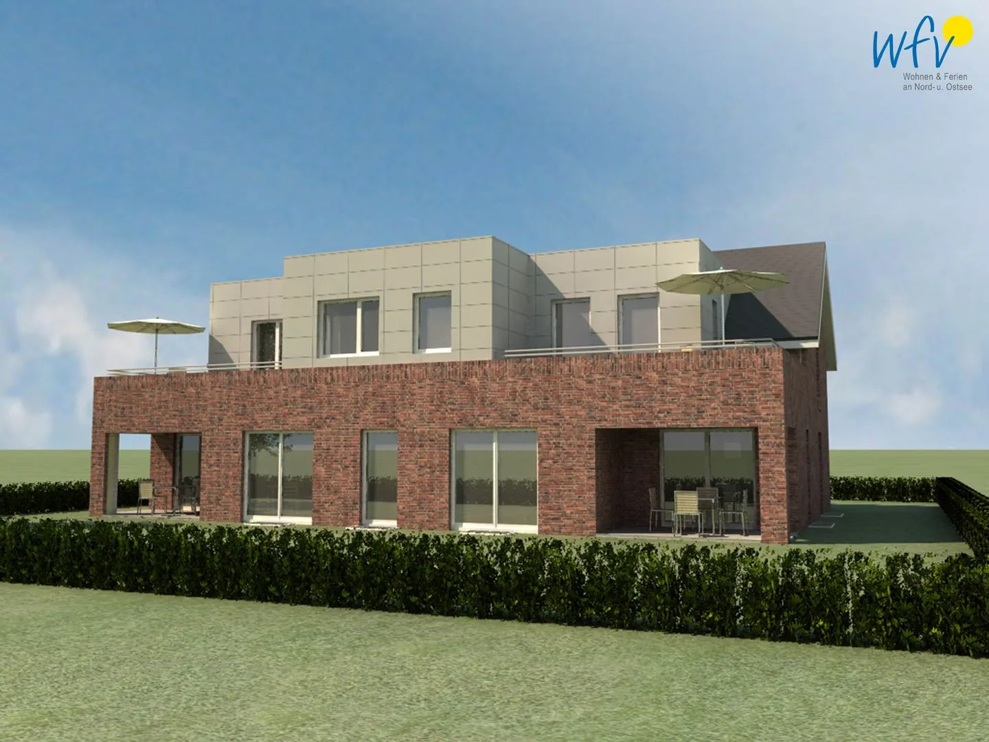 Haus Damenpfad 4 Ferienwohnung Leuchtturm Suite Wangerooge - Hauptansicht