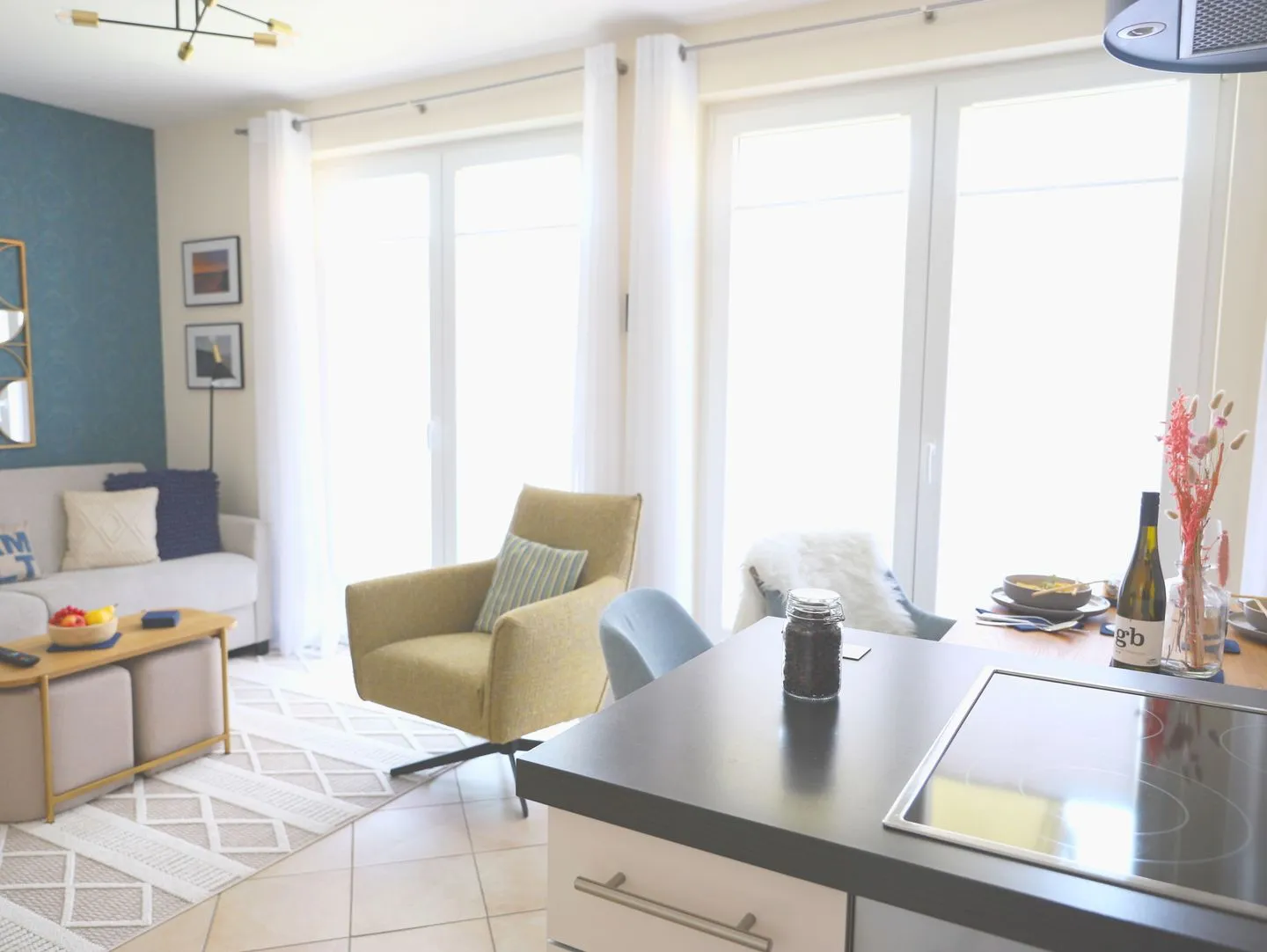 Dünengrund 3, Whg. 5, liebeUNDträume Rantum - Wohnzimmer