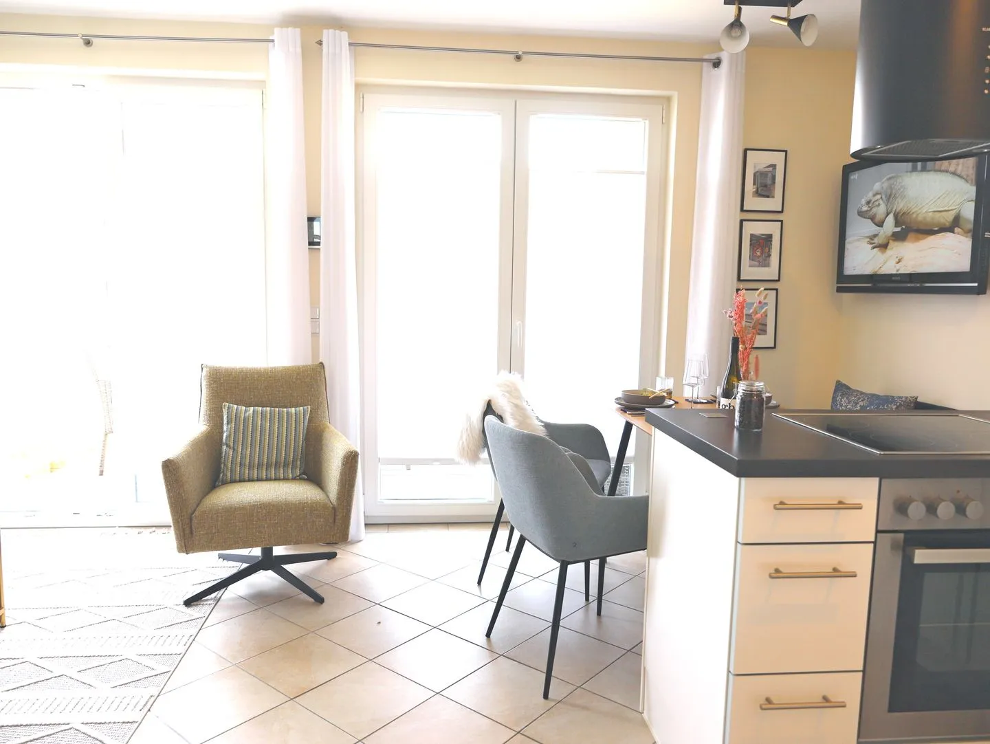 Dünengrund 3, Whg. 5, liebeUNDträume Rantum - Wohnzimmer