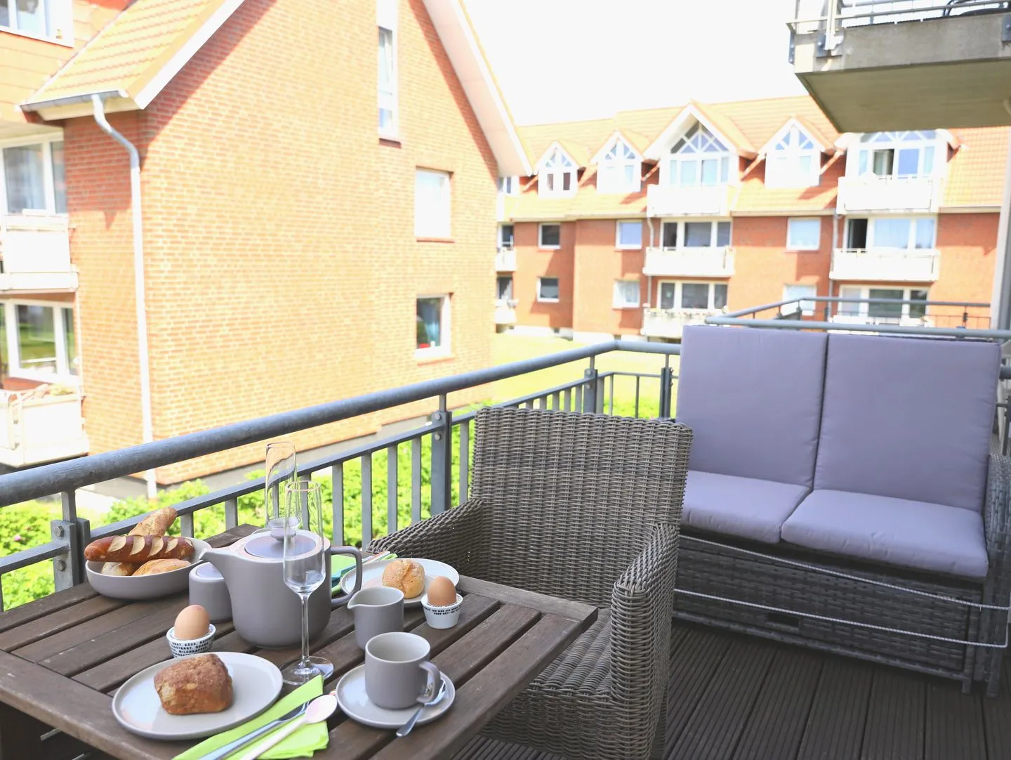 Dünengrund 3, Whg. 5, liebeUNDträume Rantum - Balkon