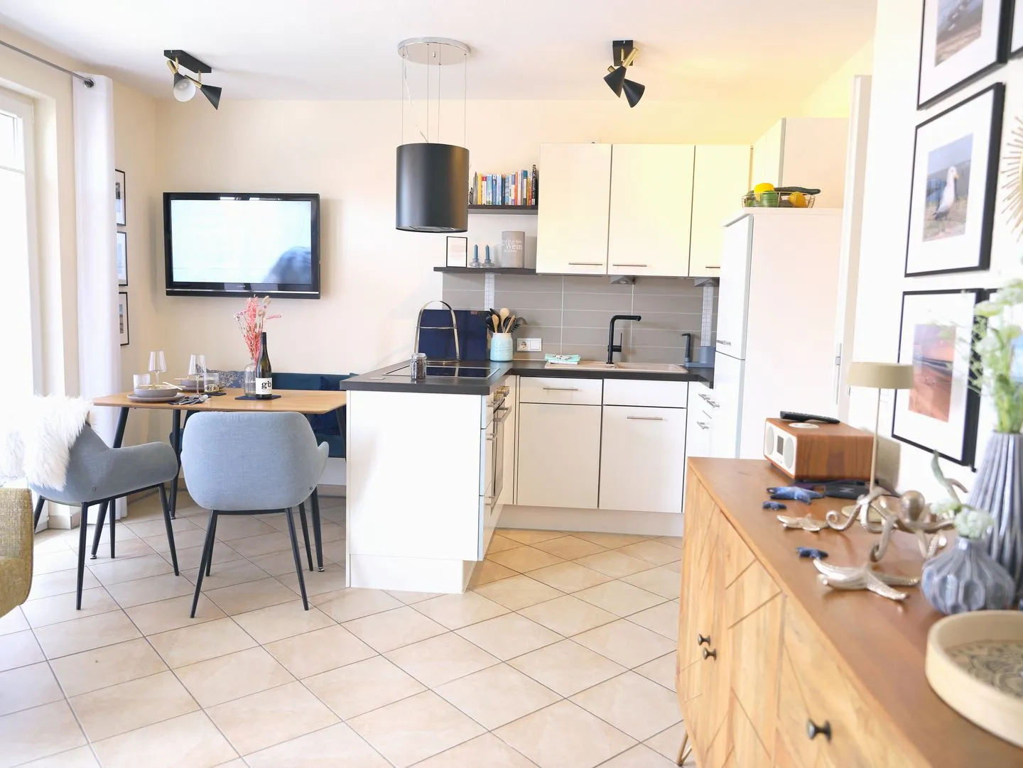 Dünengrund 3, Whg. 5, liebeUNDträume Rantum - Wohnzimmer