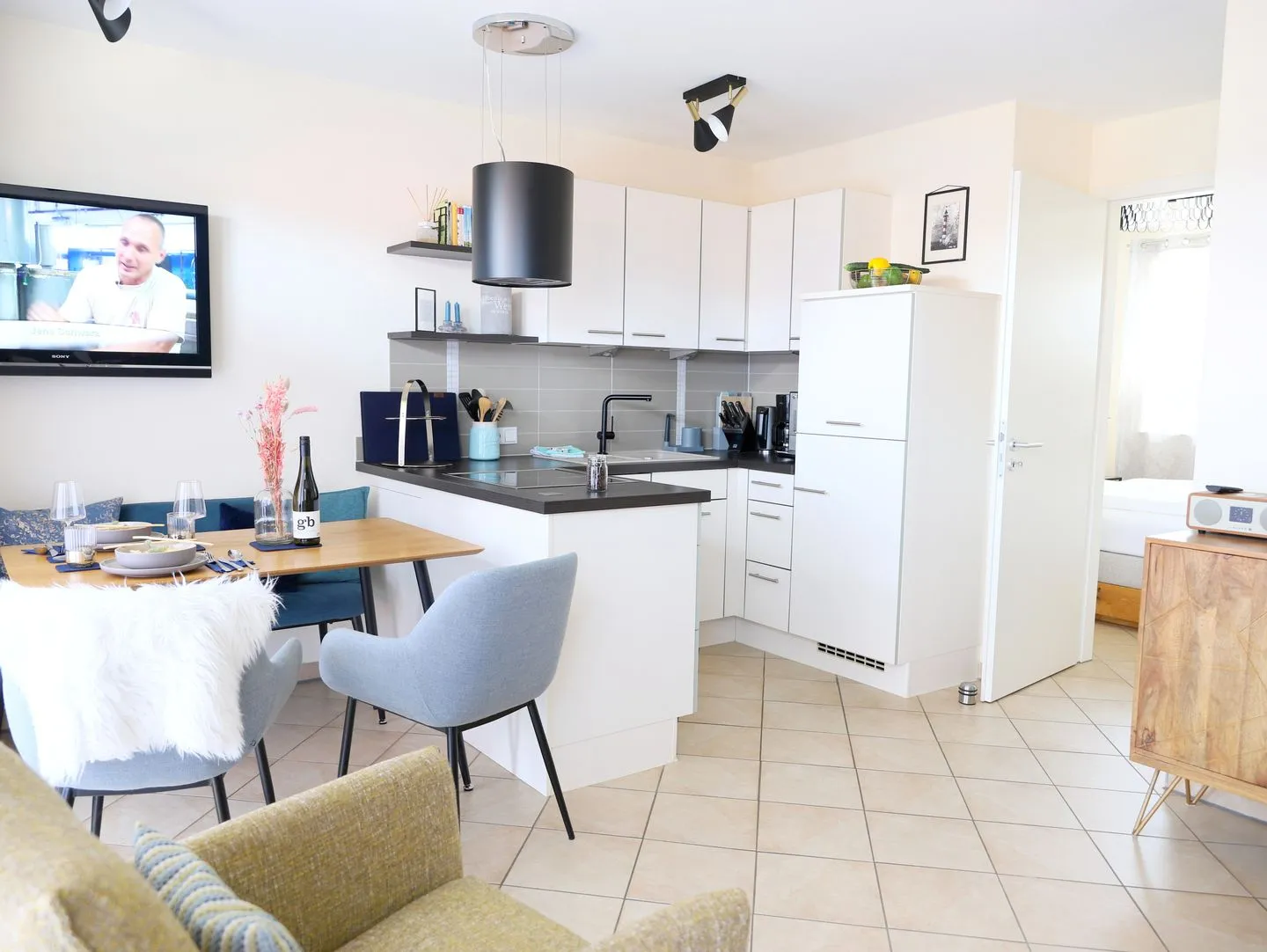 Dünengrund 3, Whg. 5, liebeUNDträume Rantum - Wohnzimmer